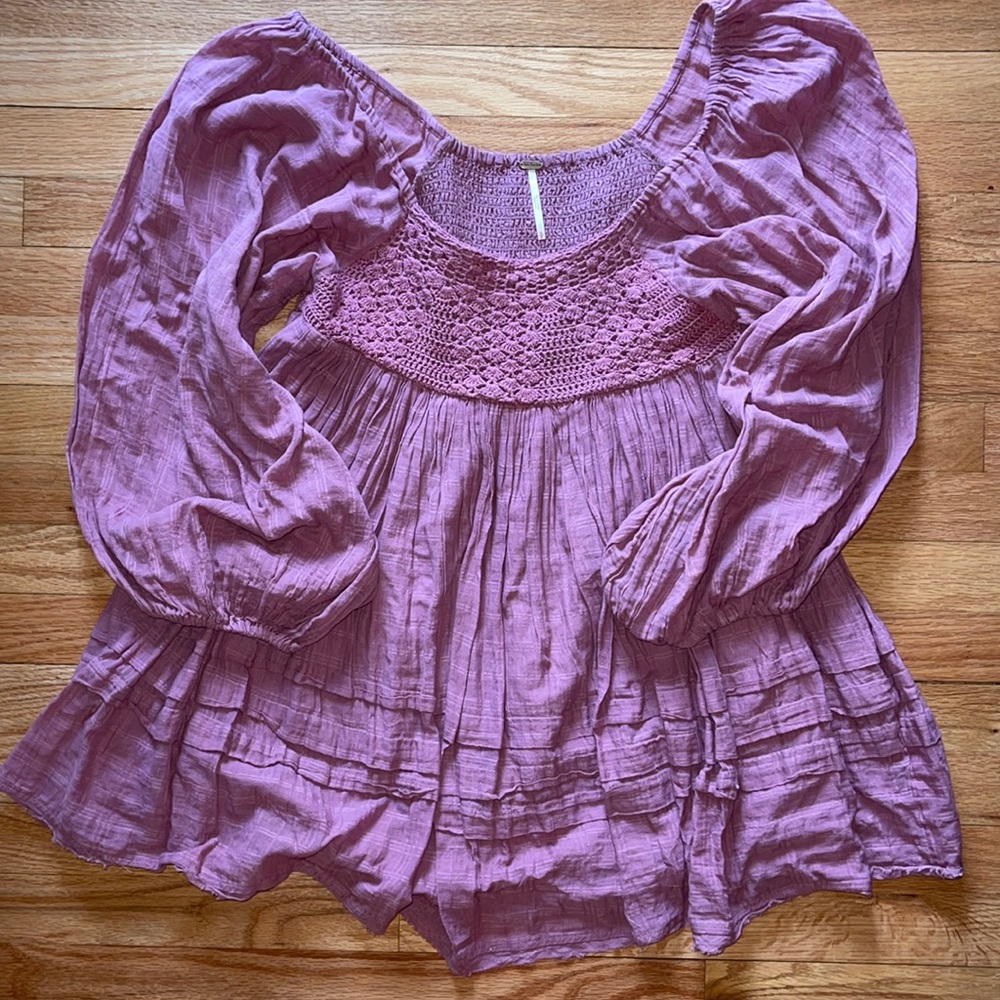 Free People Ari Long Sleeve Mini Dress